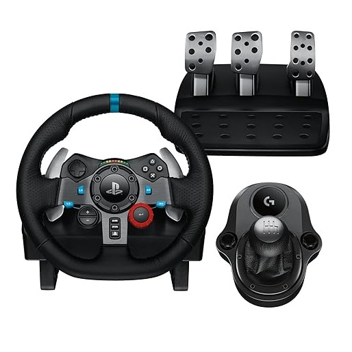 Logitech                                 Logitech G29 Driving Force Gaming Racing Wheel + Logitech Shifter
