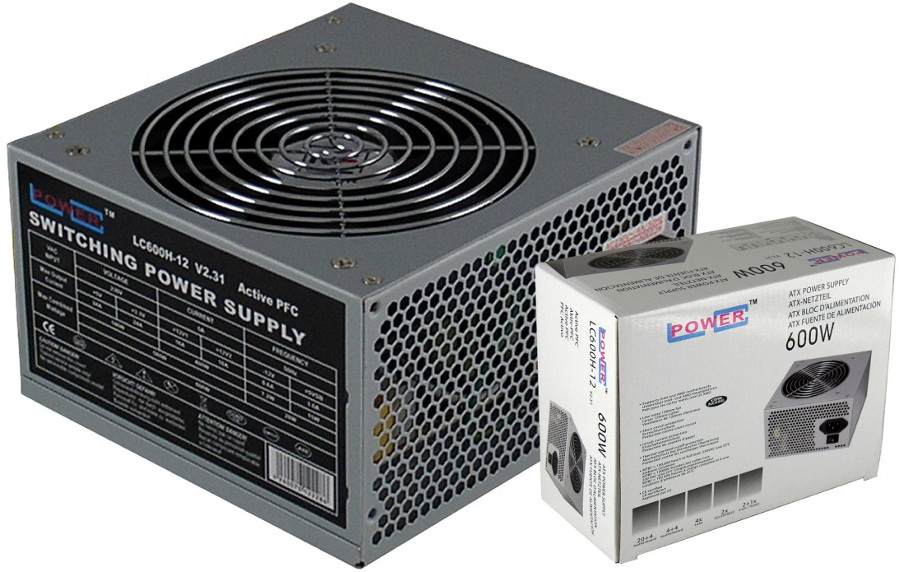 LC Power LC-Power LC600H-12 V2.31 600W, 120mm, 20/24 pin, 4x PCI-E (6/8), SATA