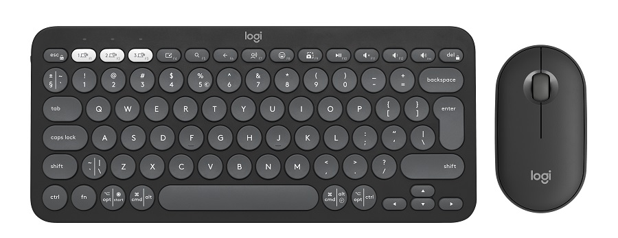 LOGITECH Pebble2 Wireless Combo US tastatura + miš crna