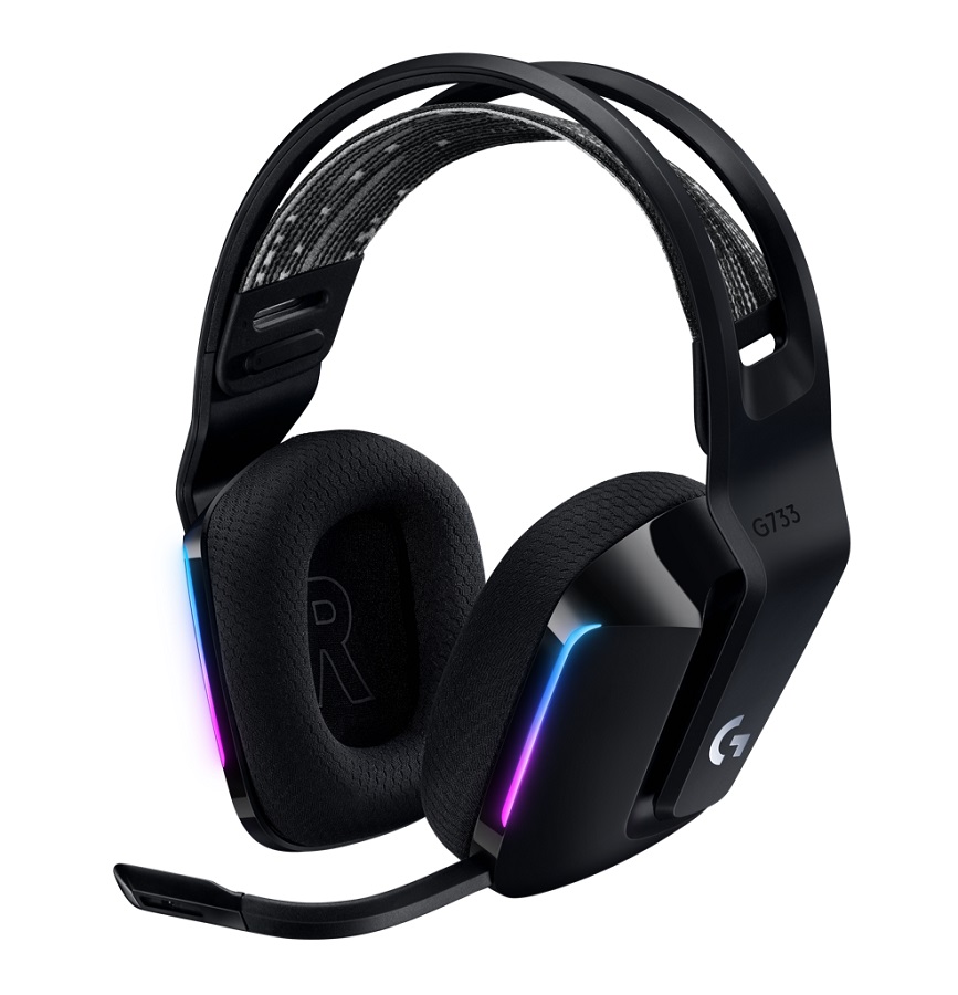 Logitech                                 Logitech G733 Lightspeed Wireless RGB Gaming Headset, Black