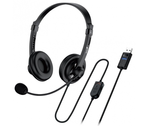 Genius                                   Genius HS-230U Black, USB-C, slusalice sa micr.