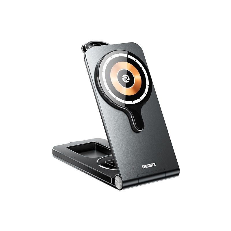 REMAX   RP-W3 -3 in 1 Foldable Aluminum Alloy Holder wireless charger